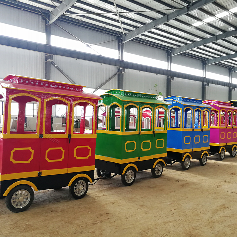 Wheel Train Rides Vintage Amusement Park Train - Amusement equipment supplier